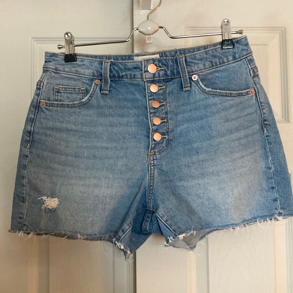 Universal Thread High Rise Button-Fly Jean Shorts